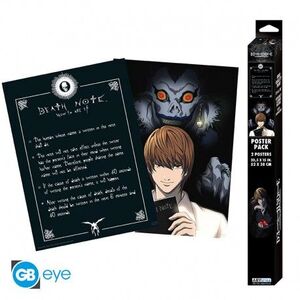 DEATH NOTE - SET 2 CHIBI POSTERS - LIGHT & DEATH NOTE