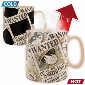 ONE PIECE - TAZA TERMICA - 460 ML - WANTED - BOX