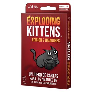 EXPLODING KITTENS EDICIÓN 2 JUGADORES JUEGOS DE MESA PARTY GAMES