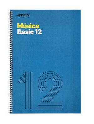CUADERNO MUSICA BASIC 12  PENTAGRAMA 10MM
