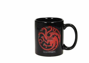 FIRE AND BLOOD TARGARYEN TAZA CERAMICA GAME OF THRONES