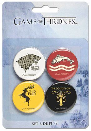 GAME OF THRONES SET B 4 PINS GAME OF THRONES
