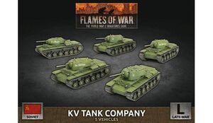 KV 1 TANK COMPANY FLAMES OF WAR JUEGOS DE MINIATURAS 