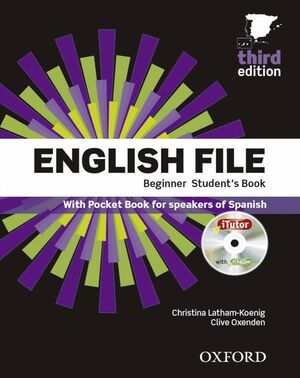 ENGLISH FILE 3RD EDITION BEGINNER STUDENT'S BOOK+ITUTOR+PB PACK