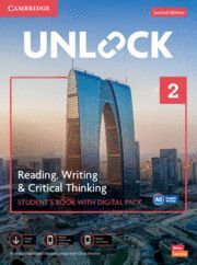 UNLOCK LEVEL 2 READING, WRITING AND CRITICAL THINKING STUDENT`S BOOK WITH DIGITA