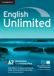 ENGLISH UNLIMITED ELEMENTARY COURSEBOOK WITH E-PORTFOLIO AND ONLINE WORKBOOK PAC