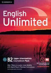 ENGLISH UNLIMITED UPPER INTERMEDIATE COURSEBOOK WITH E-PORTFOLIO AND ONLINE WORK