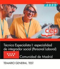 TEC ESPEC I ESPEC DE INTEGRADOR SOCIAL P LAB MADRID TEMARIO GRAL TEST