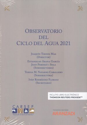OBSERVATORIO DEL CICLO DEL AGUA 2021 (PAPEL + E-BOOK)