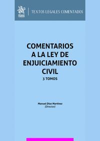 COMENTARIOS A LA LEY DE ENJUICIAMIENTO CIVIL 3 TOMOS 2023