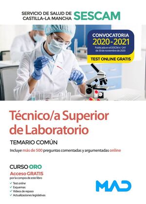 TÉCNICO/A SUPERIOR DE LABORATORIO DEL SERVICIO DE SALUD DE CASTILLA-LA MANCHA (S
