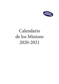 EL CALENDARIO DE LOS MINIONS 2021