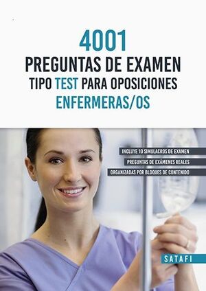 4001 PREGUNTAS DE EXAMEN TIPO TEST PARA OPOSICIONES ENFERMERAS;OS