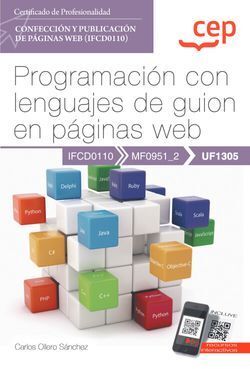 MANUAL. PROGRAMACIÓN CON LENGUAJES DE GUION EN PÁGINAS WEB (UF130