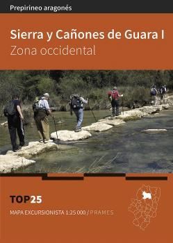 MAPA TOP 25 SIERRA Y CAÑONES DE GUARA I. ZONA OCCIDENTAL.