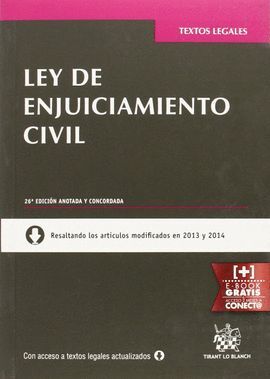 LEY DE ENJUICIAMIENTO CIVIL 26ª EDICIÓN 2015